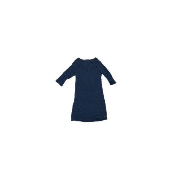 Maison Scotch “Neige” Navy Blue Tunic with Black Studs - Women’s Size Small - Picture 1 of 6